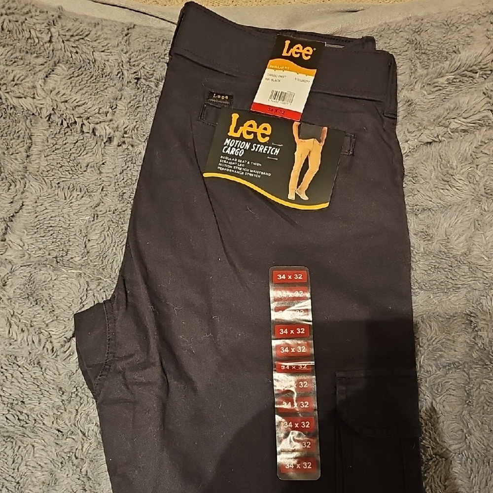 Lee Men's Black Cargo Pants